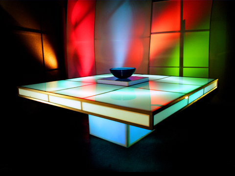 72" Square Light Box Table