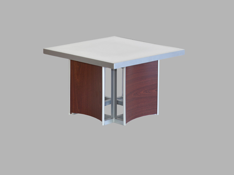 2x2 Wood & Plexi Coffee Table